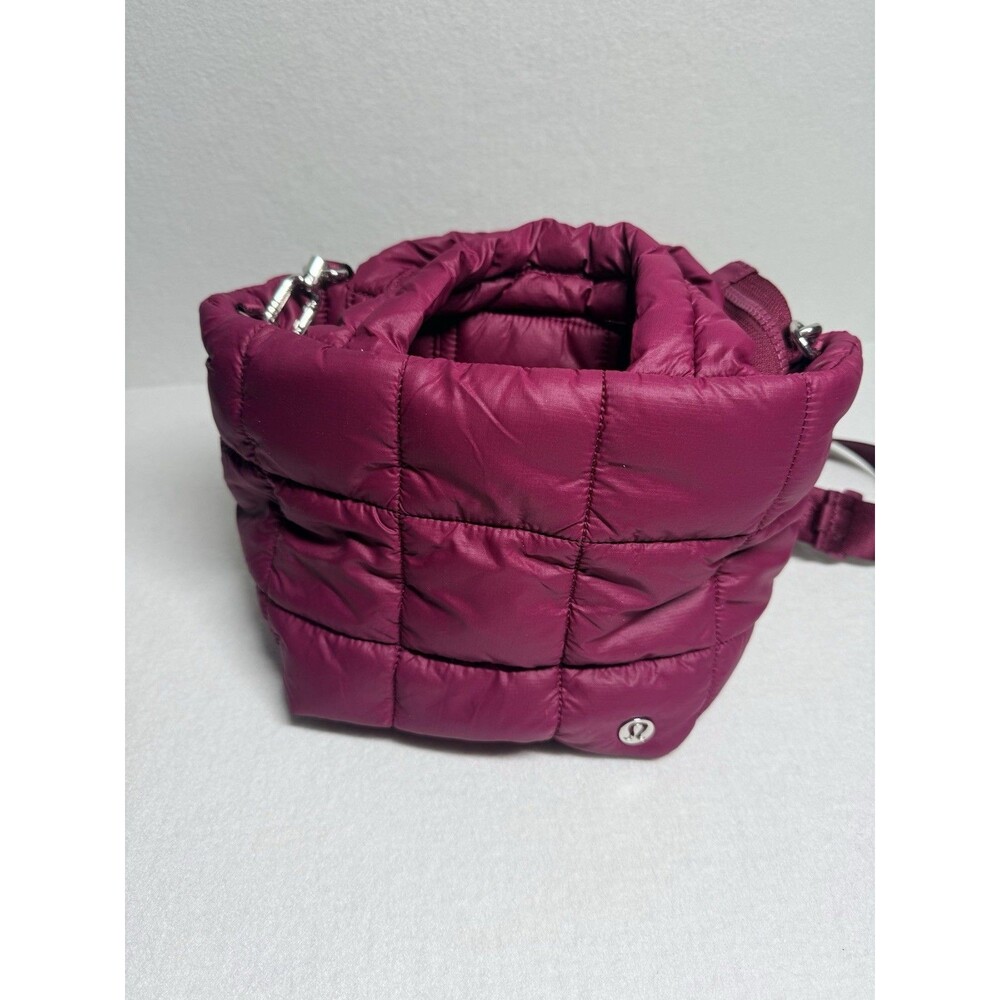 Lululemon Quilted Mini Crossbody 5L Bag O/S Dark Berry Adjustable Strap